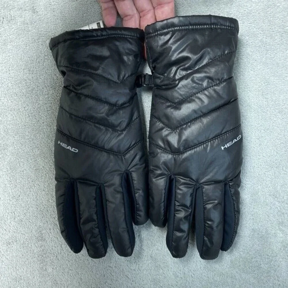Head Quilted Black Winter Gloves S/P Women's Insulated Waterproof n1242